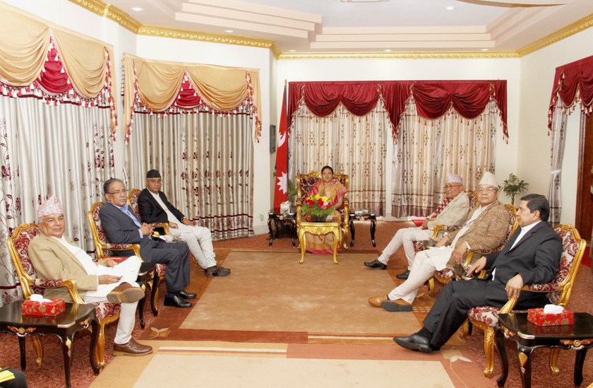 PM, top leaders call on President