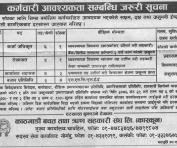 कर्मचारी आवश्यकता
