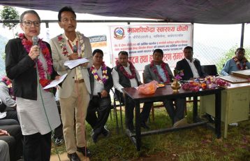 स्वास्थ्यचौकी भवन समुदायलाई हस्तान्तरण