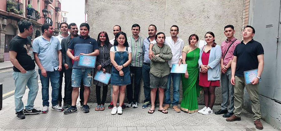 एनआरएनए स्पेनको पाइभास्कोमा कमला बराल विजयी