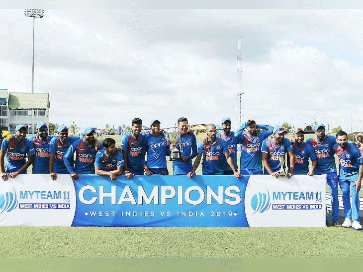 वेस्ट इन्जिडविरुद्ध भारतले गर्यो क्लिनस्वीप