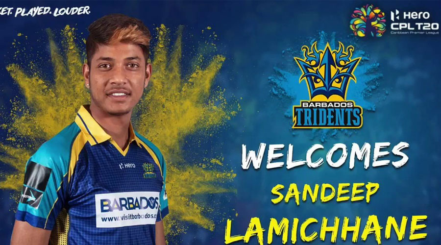 सन्दिप चम्किदा Barbados  को पहिलो जित