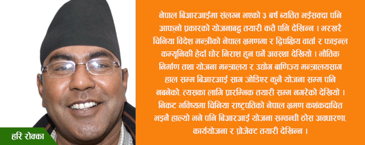 बिआरआइमा सरकारको तयारी कमजोर रहेको आरोप