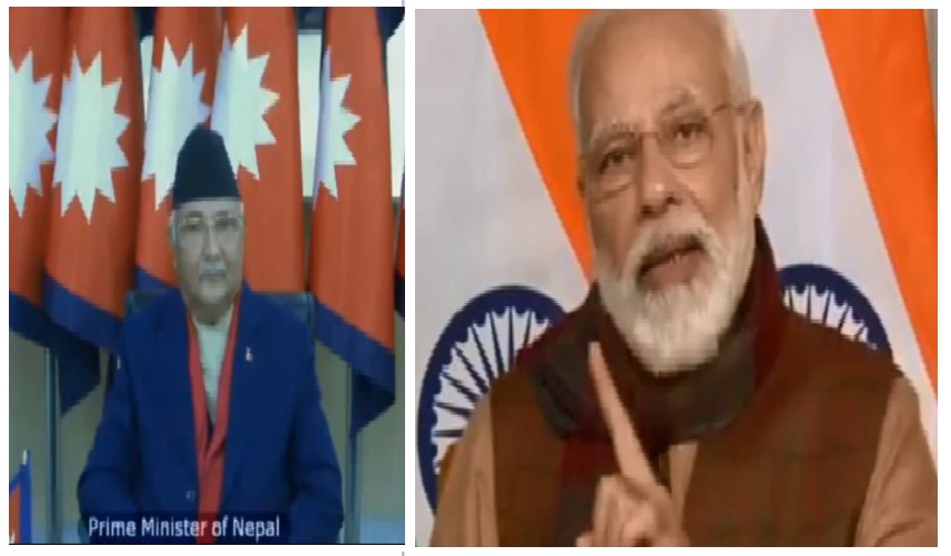 प्रम ओली र मोदीबिच टेलिफोन संवाद