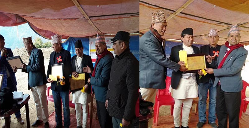 नेम्बाङको स्मृतिमा श्रष्टालाई सम्मान, विद्यालयलाई सहयोग र छात्रवृत्तिका लागि नगद प्रदान
