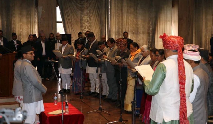 नवनियुक्त राष्ट्रियसभाका १८ सांसदले लिए शपथ