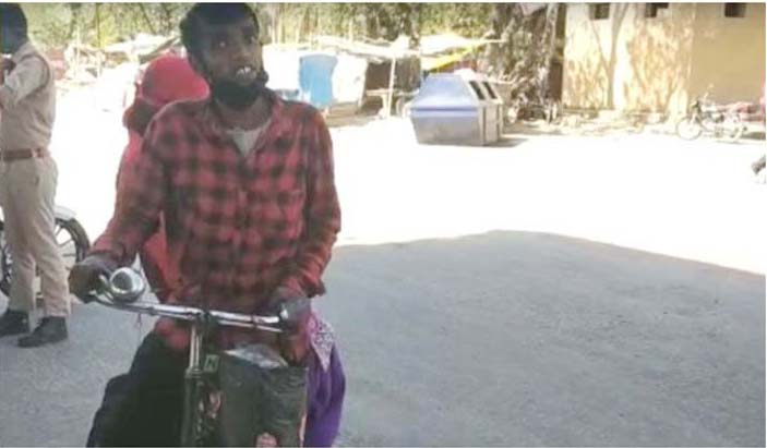कोरोना कहरः पत्नी सहित ७०० किलोमिटर यात्रा गरेका एक मजदुरको कथा