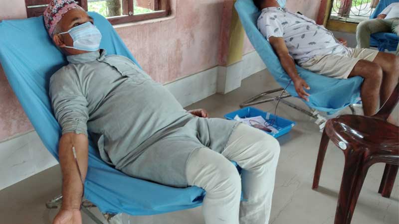 लकडाउनपछि सबैभन्दा बढी रगत संकलन गर्यो बुधबारे जेसीज