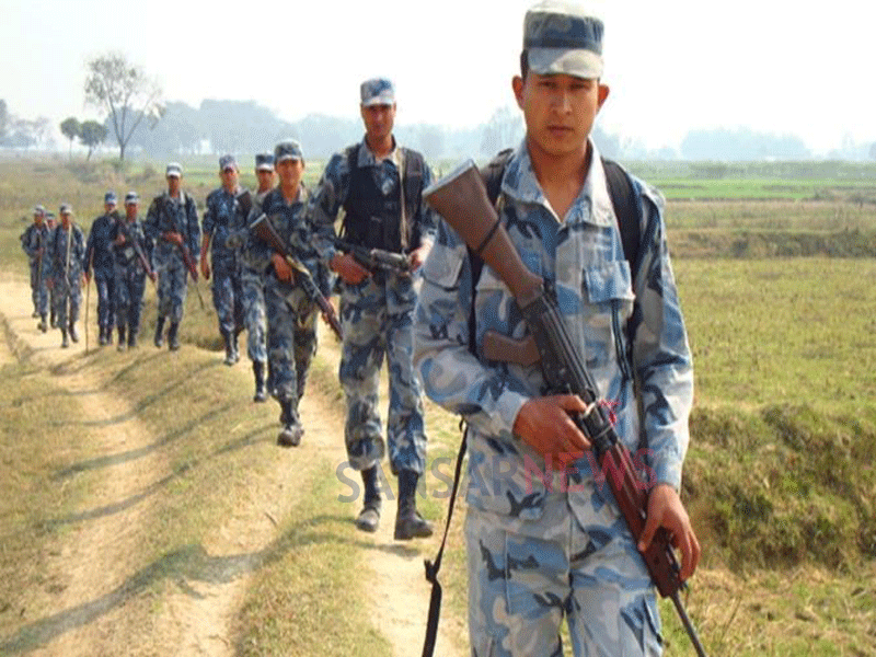 भारतीयद्वारा सशस्त्र प्रहरी पोस्टमाथी आक्रमण