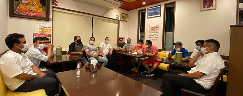 गल्कोट समाज जापान फुकुओकामा नयाँ कार्यसमिति चयन