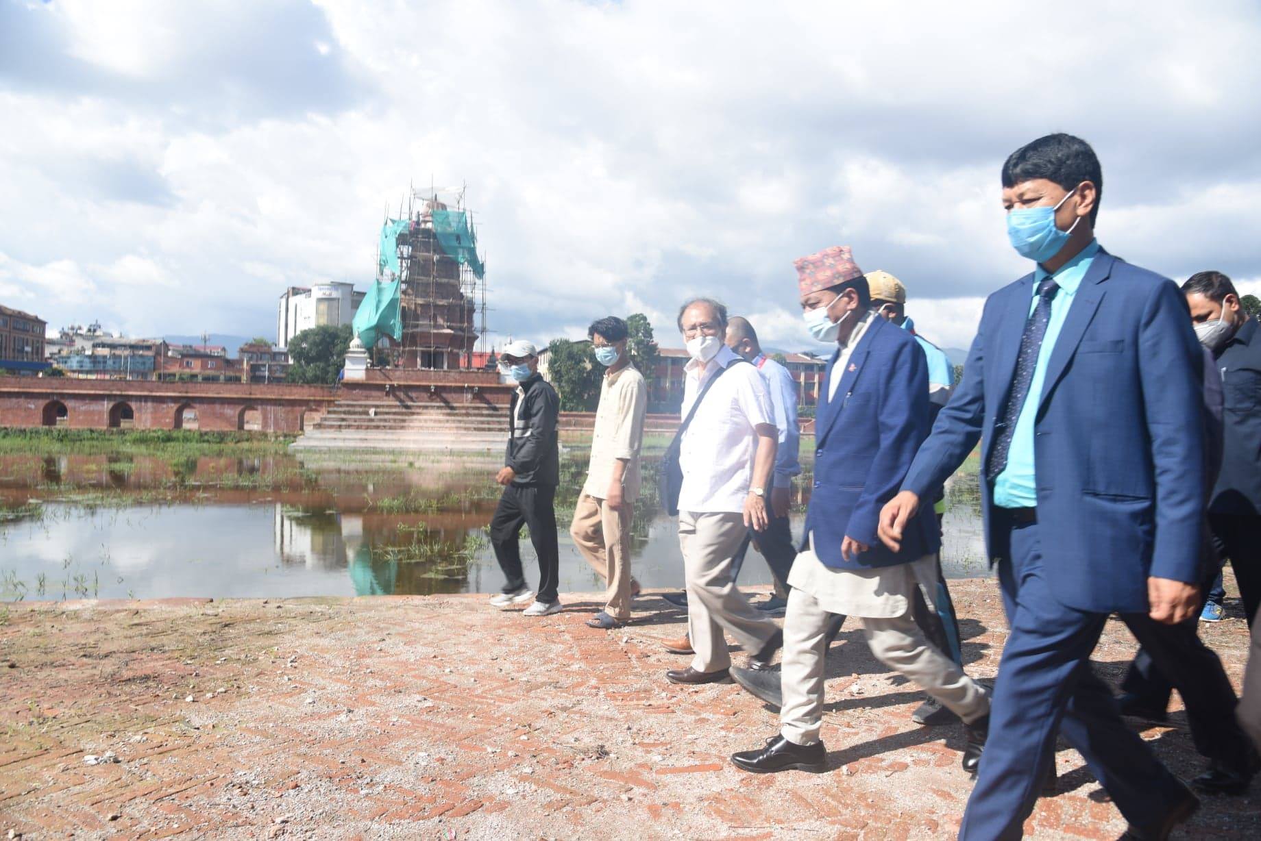 रानीपोखरी पुर्ननिर्माणको काम ८५ प्रतिसत बढी सम्पन्न