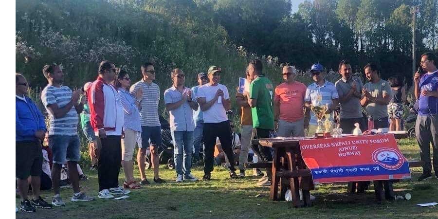 प्रवासी नेपाली एकता मन्च नर्वे बन्यो क्रिकेट रनिङ शिल्ड प्रतियोगिताको विजेता