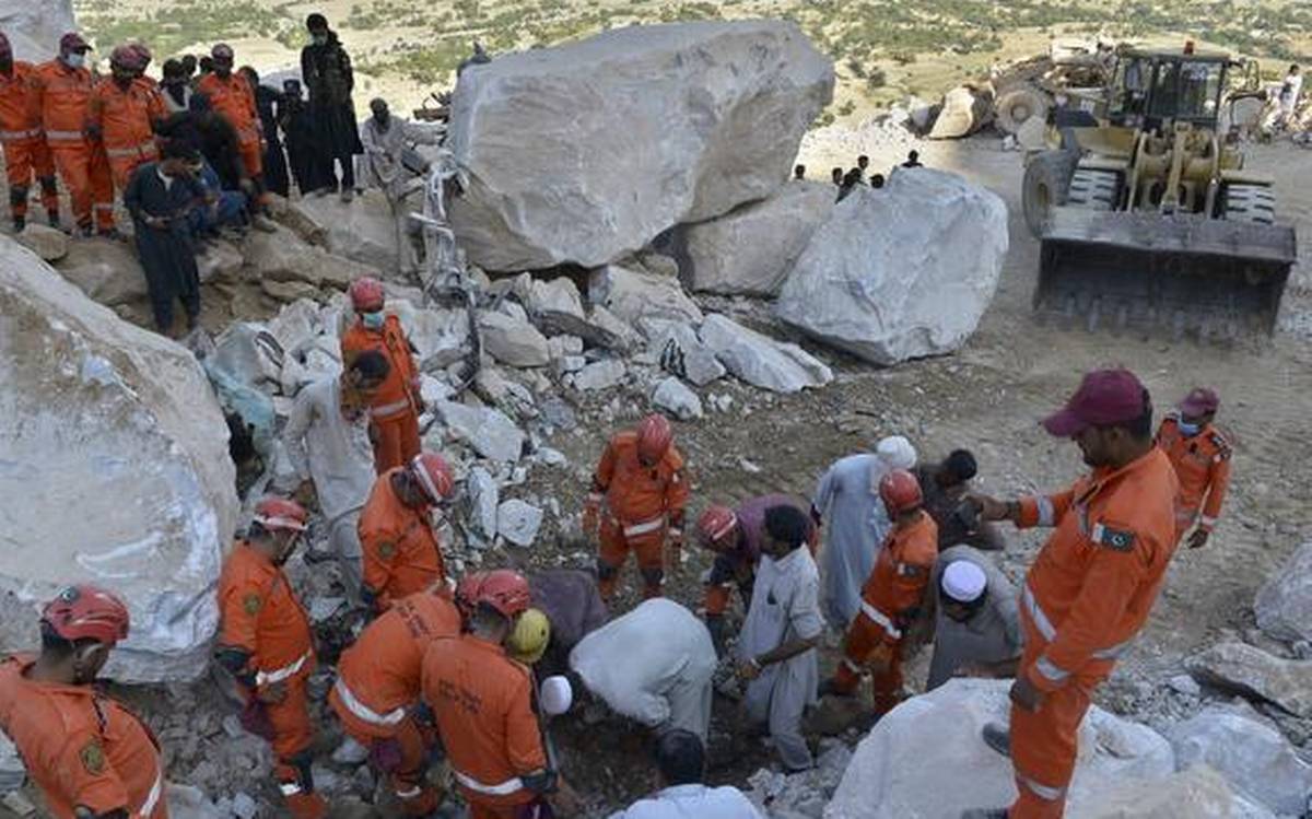 Death toll from marble mine rockslide in Pakistan rises to 22
