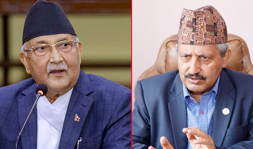 मन्त्री पोखरेलको खुलासासँगै विवादमा तानिए ओली, राष्ट्रवादी छवि मै उठ्यो प्रश्न
