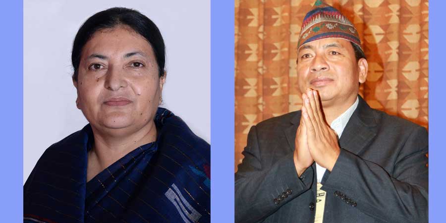 राष्ट्रपति र उपराष्ट्रपतिद्धारा संविधान दिवसको शुभकामना
