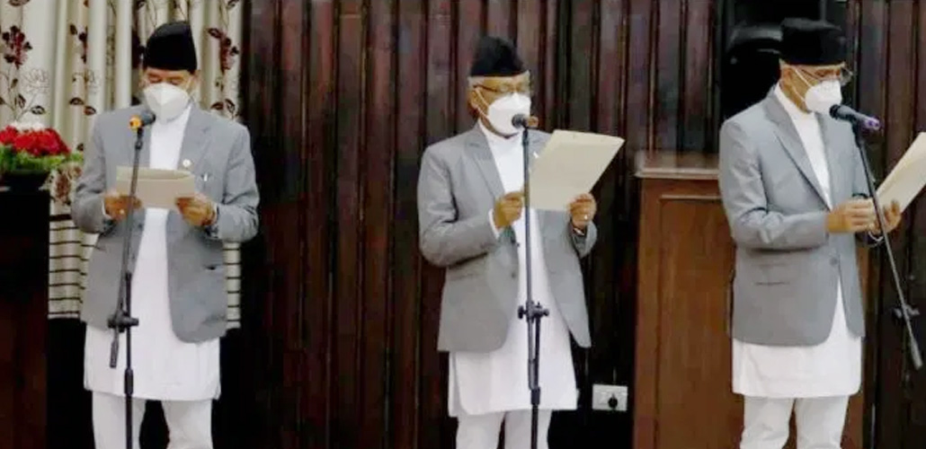नवनियुक्ती मन्त्रीले लिए सपथ