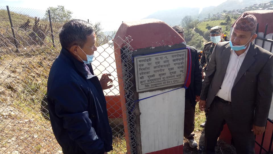 मर्स्याङदी गाउँपालिकामा १ घर १ खानेपानी धारको व्यवस्था