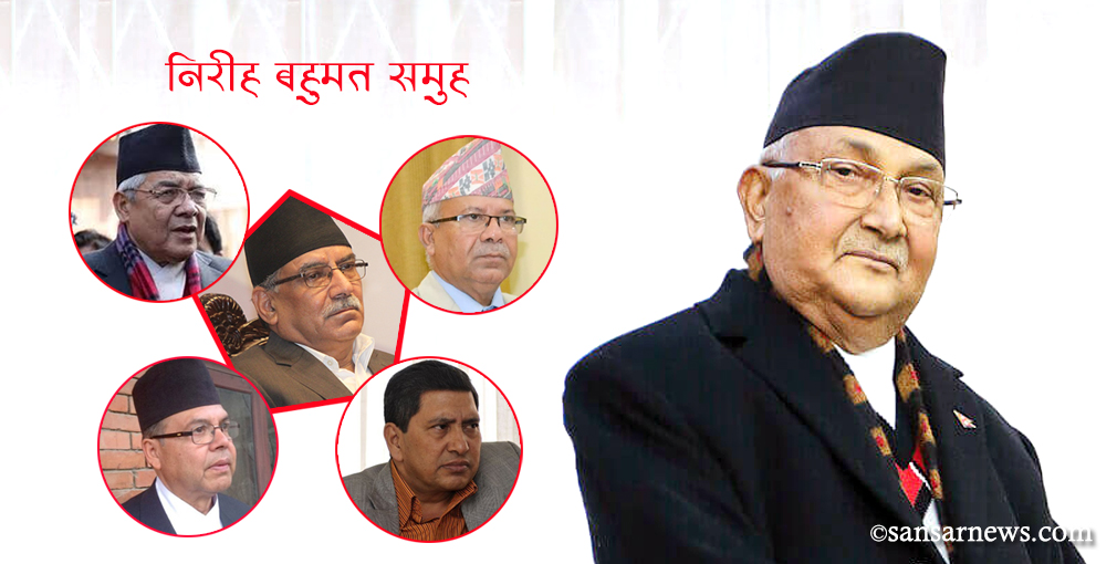 सचिवालय बैठक बोलाउन ओलीको आनाकानी, प्रचण्डसहितका बहुमत सदस्य भने निरीह
