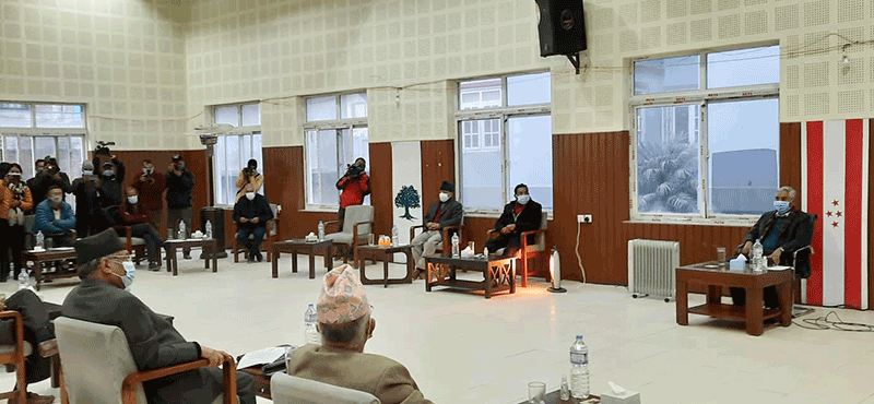 संसद् विघटनको साझा प्रतिकार गर्ने सर्वदलीय बैठकको निर्णय