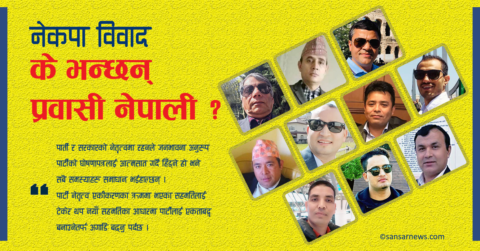 नेकपाभित्रको विवादः के भन्छन् त प्रवासी नेपाली एकता मन्चका नेताहरु ?