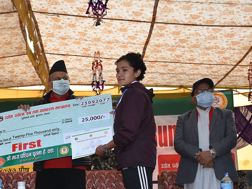 भिक्टोरी हाफ म्याराथनको उपाधि रायमाझीलाई