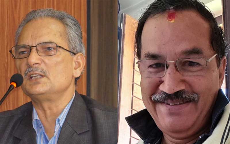 डा. बाबुराम भट्टराईलाई अध्यक्ष थापाको आग्रह-खरानी हुन लागेको घर छोडिदिनुस् नयाँ घर बनाऔं