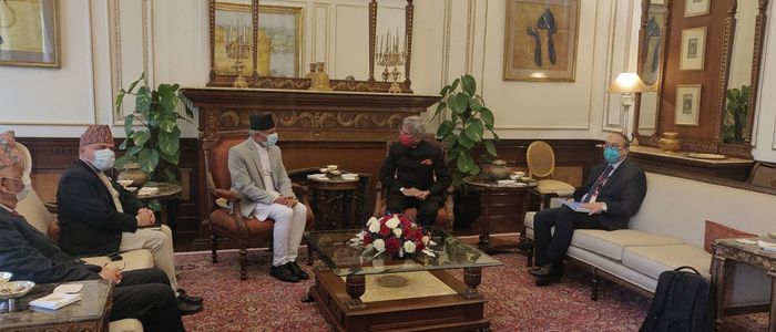 नेपाल र भारतका परराष्ट्रमन्त्रीबीच भेटवार्ता