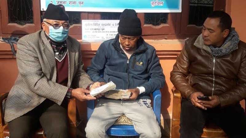 बेलायतबासी गुल्मेलीले पठाए मिर्गौला पीडित पुनलाई आर्थिक सहयोग