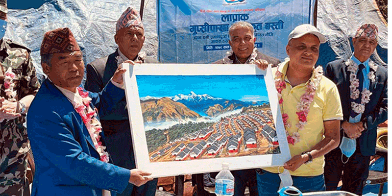एनआरएनएद्वारा ५ सय ७३ घर लाभग्राहीलाई हस्तान्तरण