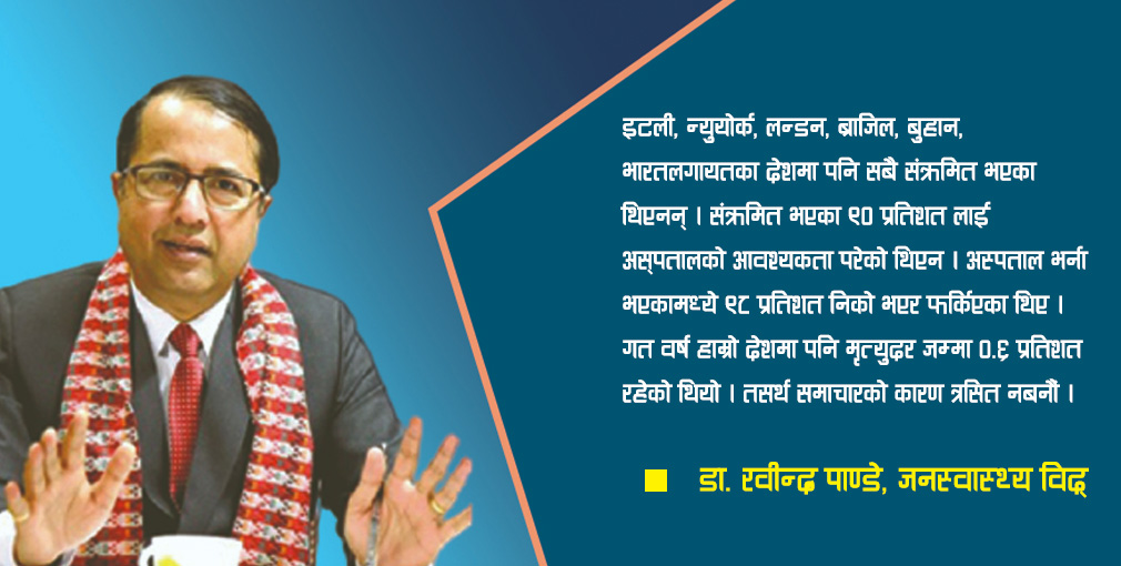 बढ्दाे काेराेना जाेखिम, कसरी सुरक्षित हुने ? जनस्वास्थ्य विज्ञ डा. रवीन्द्र पाण्डेका केहि सुझाब