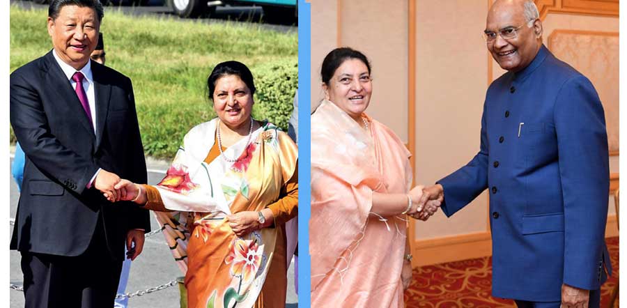 राष्ट्रपति भण्डारीद्धारा चीन र भारतका राष्ट्रपतिसँग खोप सहजीकरणका लागि अनुरोध