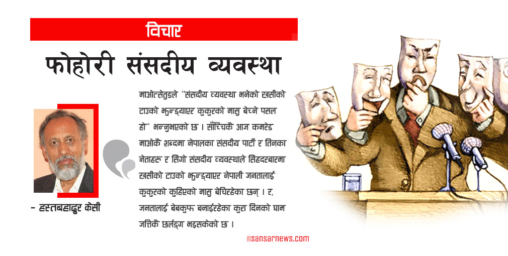 यसकारण खोज्नुपर्छ संसदीय व्यवस्थाको विकल्प