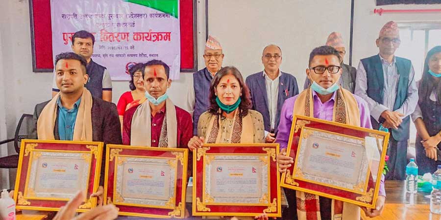 बागमती प्रदेशका पाँच किसानलाई ‘राष्ट्रपति उत्कृष्ट कृषक पुरस्कार’