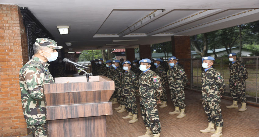 दक्षिण सुडानमा नेपाली शान्ति सैनिकको अदलीबदली शुरु