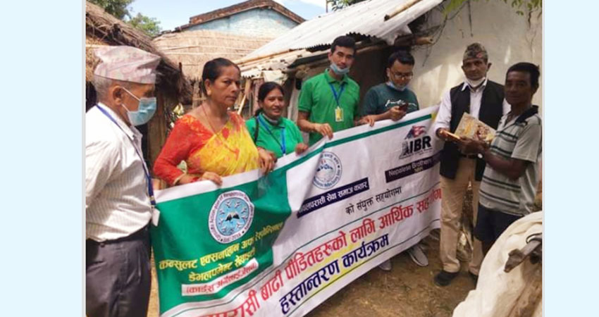 कार्डस् एग्रिकल्चरले गर्यो बाढी पीडितलाई आर्थिक सहयोग