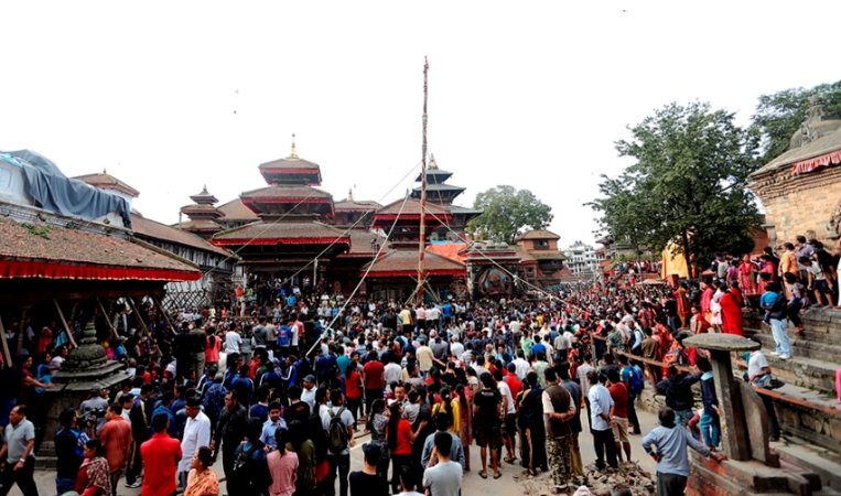 आज परम्परागत रुपमा इन्द्रजात्रा पर्व मनाइँदै