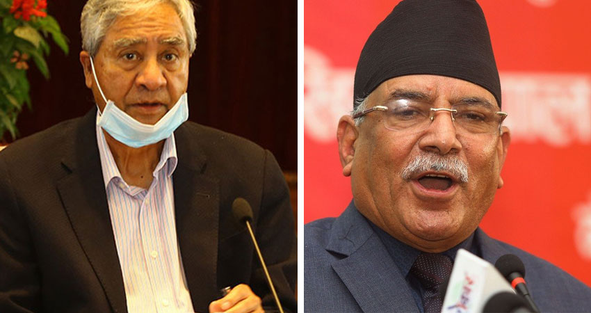 अध्यक्ष प्रचण्डद्वारा सभापति देउवालाई बधाइ