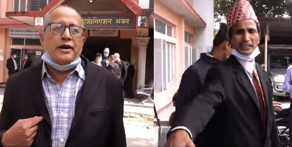 बारमा कुटिएका वकिलले रुदै भने-राजतन्त्र आउनैपर्छ प्रधानन्यायाधिश राजतन्त्रको खम्बा हुन्’