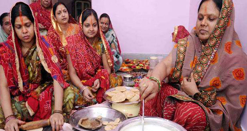 आज छटको तेस्रो दिन मिथिलामा ‘खरना’ को तयारी