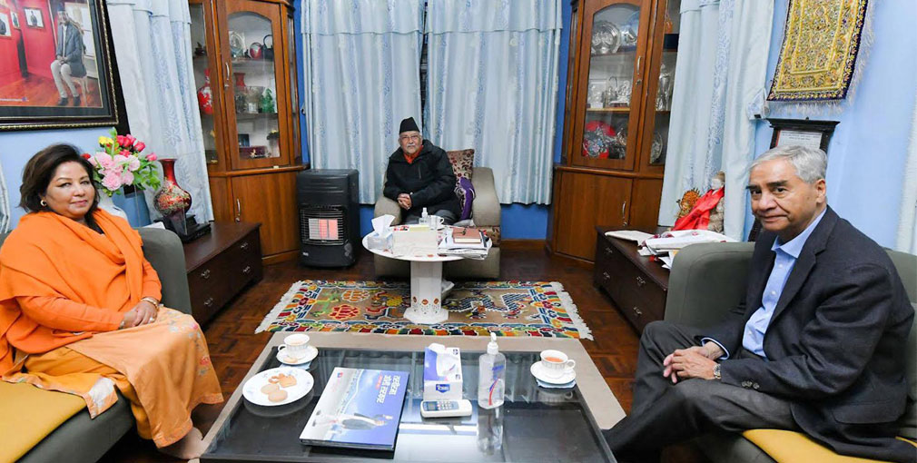 गठबन्धनको बैठक सकिनासाथ ओली निवास बालकोट पुगे प्रधानमन्त्री