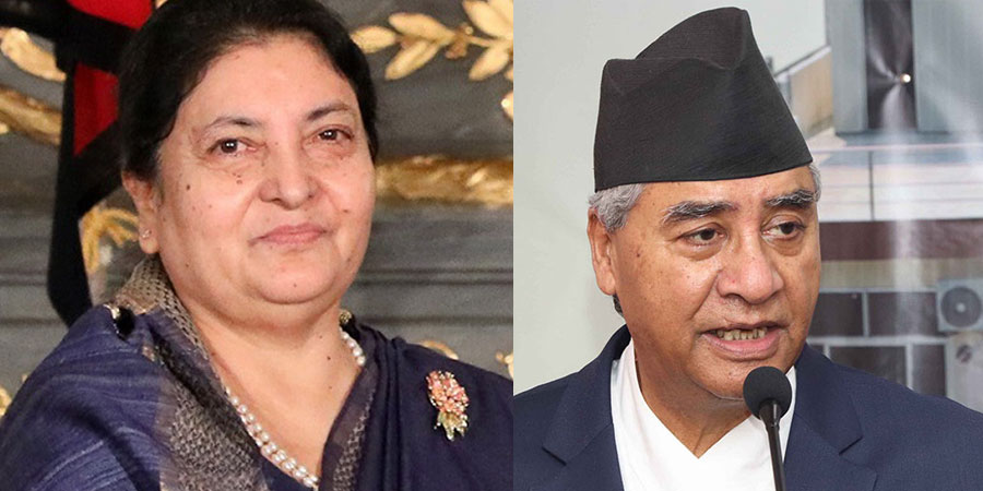राष्ट्रपति भण्डारी र प्रधानमन्त्री देउवाद्वारा नेपाली क्रिकेट टोलीलाई बधाई राष्ट्रपति भण्डारी र प्रधानमन्त्री देउवाद्वारा नेपाली क्रिकेट टोलीलाई बधाई