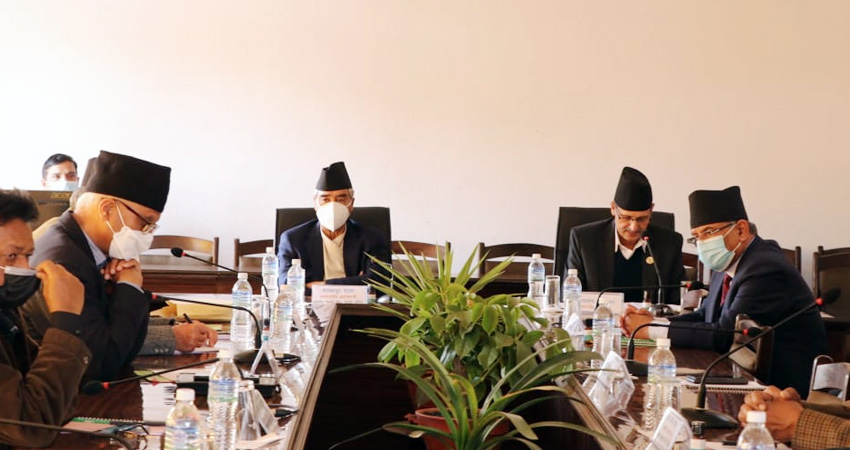 सर्वदलीय बैठकमा गएन एमाले