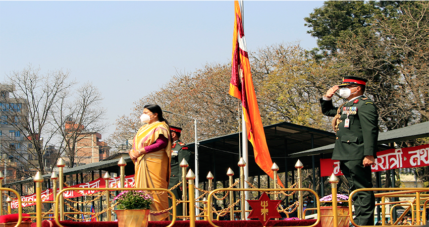 गणतन्त्र दिवस मूल समारोहमा राष्ट्रपति