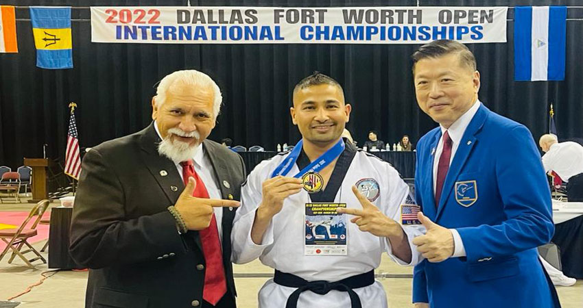 नेपाली खेलाडी गोपाल भण्डारीलाई अमेरिकामा स्वर्ण पदक