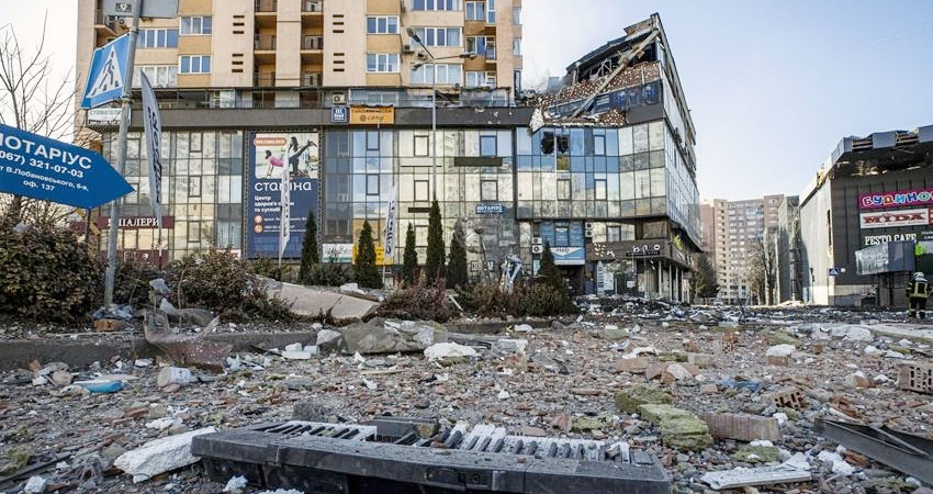 रुसद्वारा कीभ बाहिरको सैन्य कारखाना ‘नष्ट’ गरेको दाबी