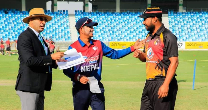 पहिले ब्याटिङ्ग गर्दै नेपाल, यस्तो छ प्लेइङ्ग-११