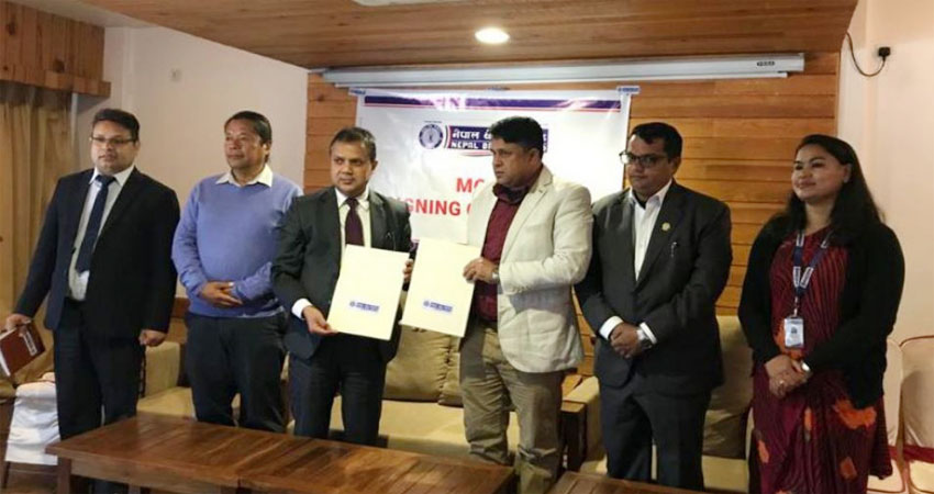 नेपाल बैंक र चरक मेमोरियल हस्पिटलबीच छुट सम्झौता
