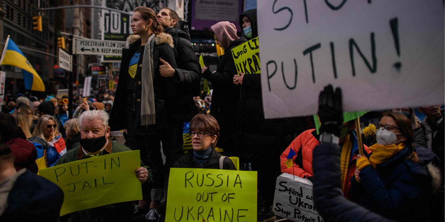 युक्रेन युद्ध आक्रमणको विरोध, एक हजार बढी रूसी नागरिक नै पक्राउ