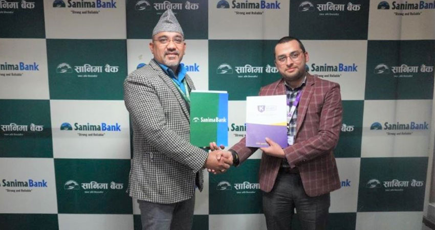 सानिमा बैंक र खल्ती डिजिटल वालेटबीच सम्झौता