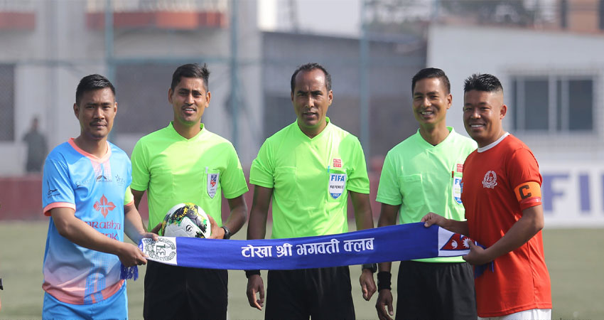 शहीद स्मारक ‘बी’ डिभिजन लिगमा भगवती क्लबको सुखद सुरुआत, झम्सिखेल युथ क्लब ३–१ गोल अन्तरले पराजित शहीद स्मारक ‘बी’ डिभिजन लिगमा भगवती क्लबको सुखद सुरुआत, झम्सिखेल युथ क्लब ३–१ गोल अन्तरले पराजित